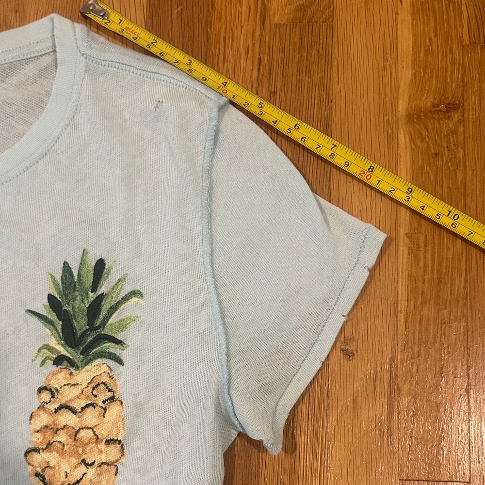 *last chance* We The Free Light Blue Pineapple Tee - Picture 10 of 16